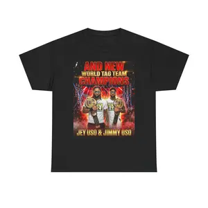 Jey Uso & Jimmy Uso World Tag Team Champions Tee | We The Ones wrestling shirt