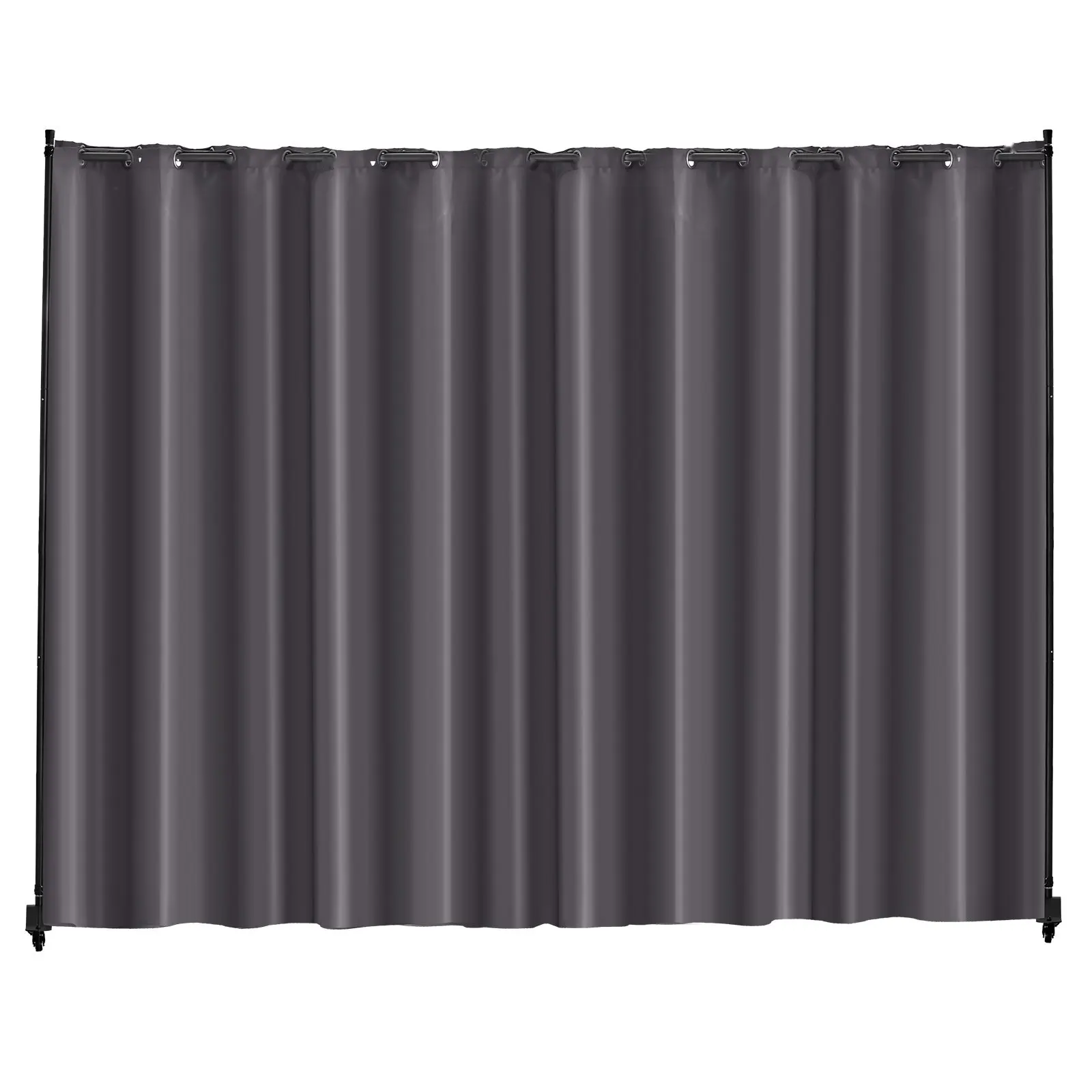 Freestanding Room Divider Privacy Screen With Wheels, Portable Panel Partition For Office And Home, Movable Curtain Divider Stand, Durable Portable Screen For Bedroom, Living Room, Dining Room, Study And Open Plan Spaces