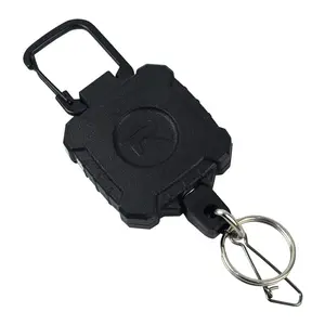 Heavy Duty Steel Cable Keychain Retractable Multi Use Outdoor Backpack Anti Lost Rope Fishing Lanyard for Camping Hiking