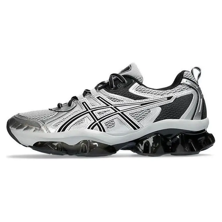 ASICS GEL Quantum Kinetic Mid Grey Pure Silver Retro Breathable Commuter Running Shoes Unisex 1203A270-022