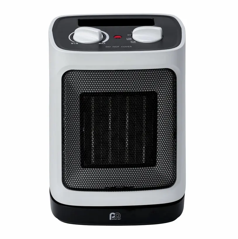 Perfect Aire 1PHC10 10-in Oscillating Ceramic Heater - 1500/900W Mechanical Silent Heater for Home, Office - Covers 129 sq. ft., 10-Inch