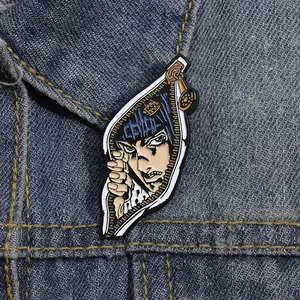 Cartoon Comic Character Enamel Pins Custom Jojo Japan Tv Animation Brooches Lapel Badges Classic Jewelry Gift For Fans Friends