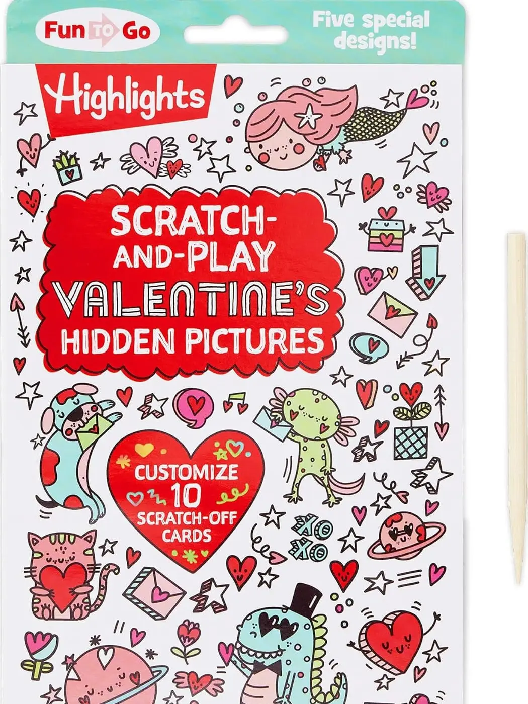 Scratch-and-Play Valentine's Hidden Pictures Interactive Valentines Day Fun with Scratch-Off Designs Hidden Pictures Puzzles and Cards for Kids to Create Share and Enjoy