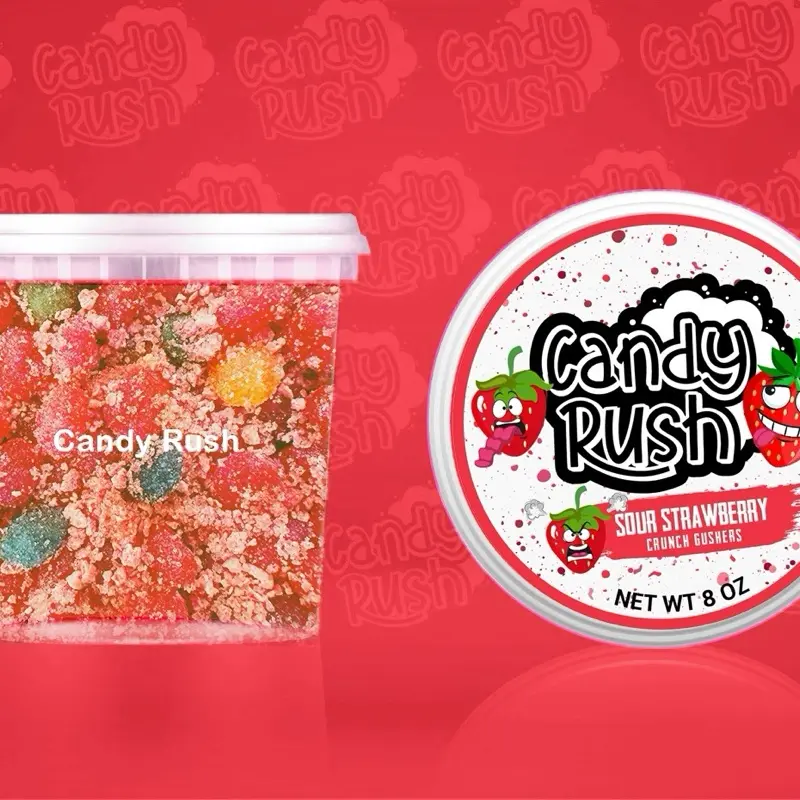 Sour Strawberry CRUNCH Gushers Candy fruit blasts gushies Sour Strawberry CRUNCH Gushers Candy fruit blasts gushies