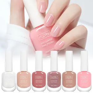 6PCS/SET KUDAN Pink Color Nail Polish Set Two-Tone Water-Based, No Need Lamp Cure, Long-Lasting, Easy-To-Remove, DIY Manicure Nail Art Nail Salon Quality Perfect for Any Occasion - Mother'S Day, Thanksgiving, Halloween, Birthdays
