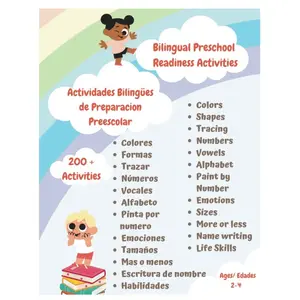 Bilingual Preschool Readiness Activities for Young Learners