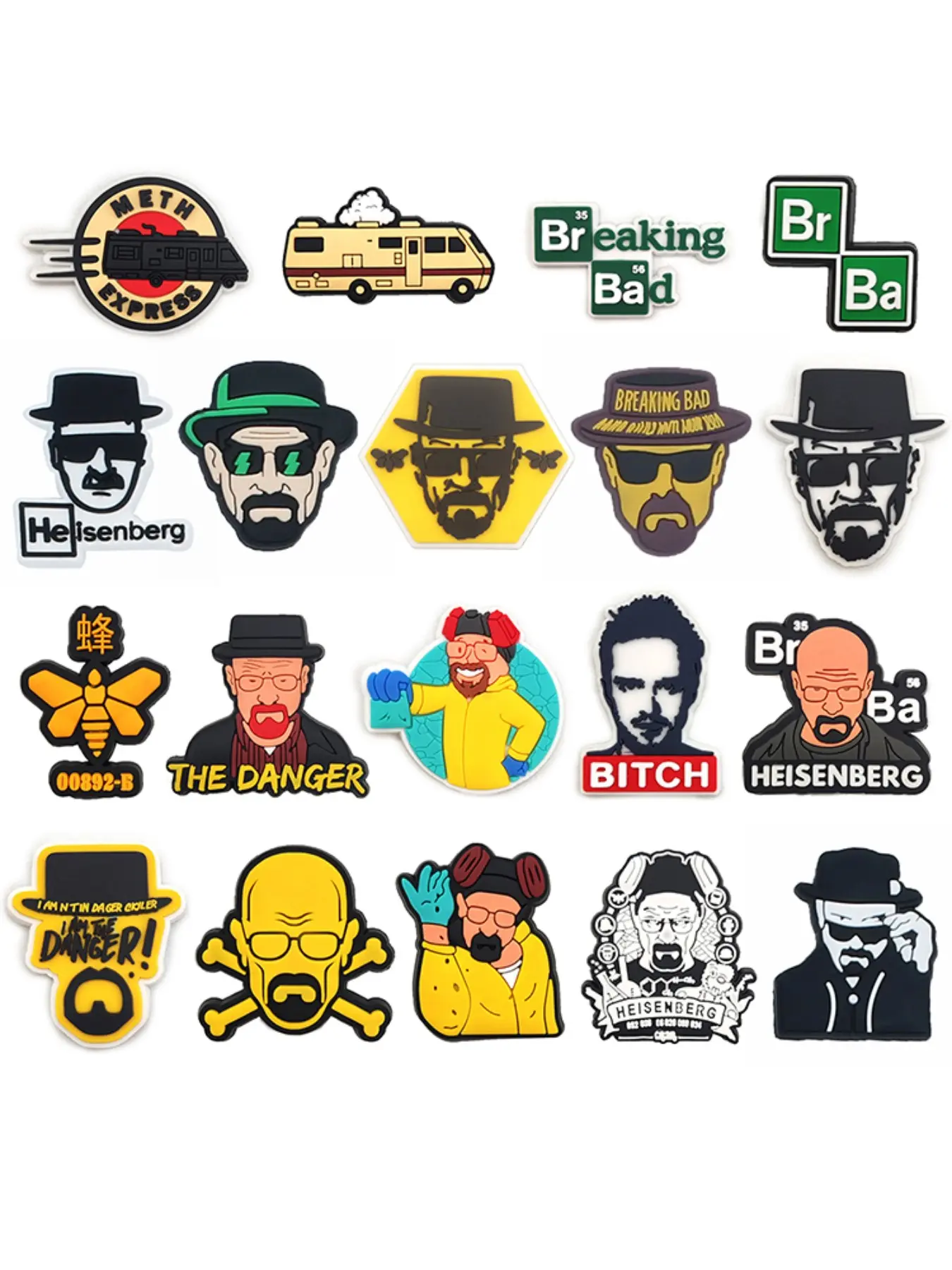 19-Piece Cartoon Shoe Charms For Bubble Slides Clogs Sandals,PVC Shoe Decorations Accessories Buckle For Christmas Birthday Gifts