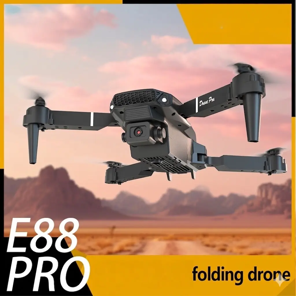 E88 PRO Foldable RC Quadcopter Drone - Altitude Hold, 1-Key Takeoff Landing, for Novice Adults Beginners E88 PRO Foldable RC Quadcopter Drone - Altitude Hold, 1-Key Takeoff Landing, for Novice Adults Beginners