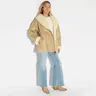 Women's Shawl Collar Shearling Coat - Wild Fable