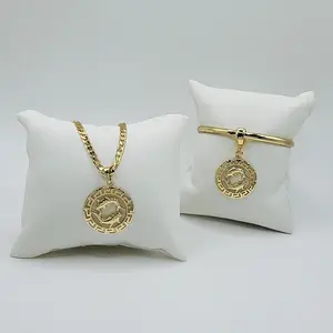 Zodiac Constellations Gold Plated 14k Jewelry Set for Daily Use
