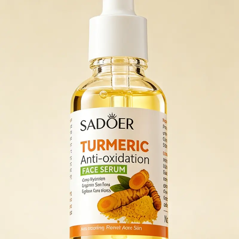 Organic Turmeric Face Serum - Acne Clearing, Pigment Neutralizing, Redness & Scar Remover Serums & Essences, Calming Gentle Antioxidant Care, Hydrate Plump Sensitive Skin, Boost Brightness for Dull Complexions, Acne Clearing Serums & Essences
