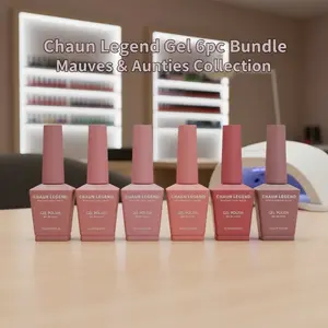 Chaun Legend Gel 6pc Bundle Mauves & Aunties Collection 900g Rich Creamy Colors for Every Skin Tone