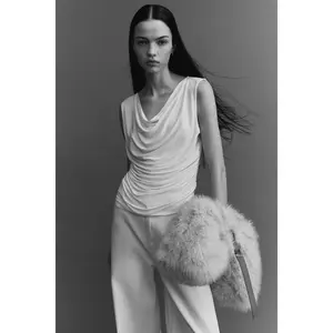 H&M Draped jersey vest top