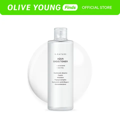 [S.NATURE] Aqua Oasis Toner 10.14 fl oz (300ml) | Intense Hydrating & Soothing Korean Facial Toner with PHA & Panthenol for Sensitive Skin, Calming Redness & Glass Skin Glow | Daily Skincare Gift