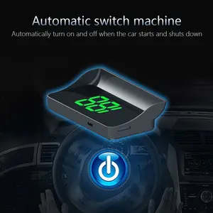 Car HUD Head Up Display, GPS+BDS Dual Mode, USB Plug and Play, Automatic Brightness Adjustment, Large MPH Font Display for Cars Trucks Motorcycles