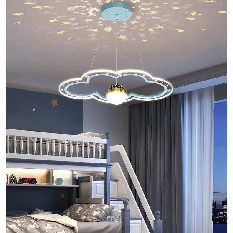 40x40cm Color-Adaptive Dimmable LED Cloud Chandelier - Flush Mount Ceiling Fit Twinkle Light, Princess Star Projector for Nursery Indoor Bedroom Home Improvement Decor