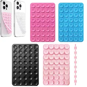 Silicone Suction Cup Phone Case Mount Double Sided,Hands-Free Strong Grip Holder for Selfies and Videos, Silicon Phone Stand for iPhone and Android