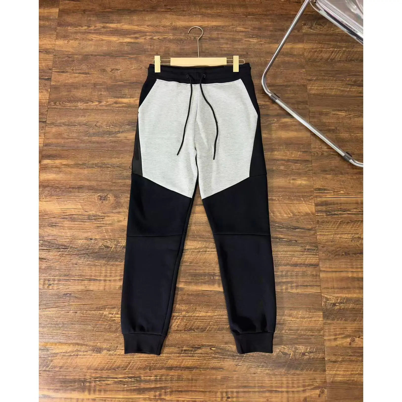 Black and grey trousers