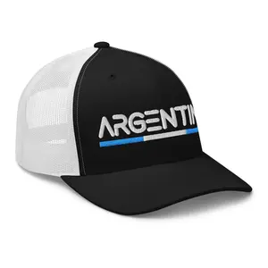 Minimal Argentina Flag Trucker Hat Mesh Argentina Trucker Cap