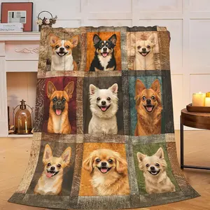 Chihuahua Blanket Super Soft Warm Fluffy Flannel Dog Animal Throw Blanket Cozy Fuzzy Plush Stuff Bedding Blankets Gifts for Women Kids Boys Girls Adults