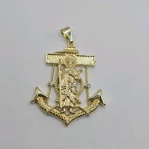 SAINT JUDE anchor pendant fancy design gold-plated NO CHAIN FASHION STYLE