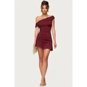 Gesibelle Off Shoulder Mesh Mini Dress