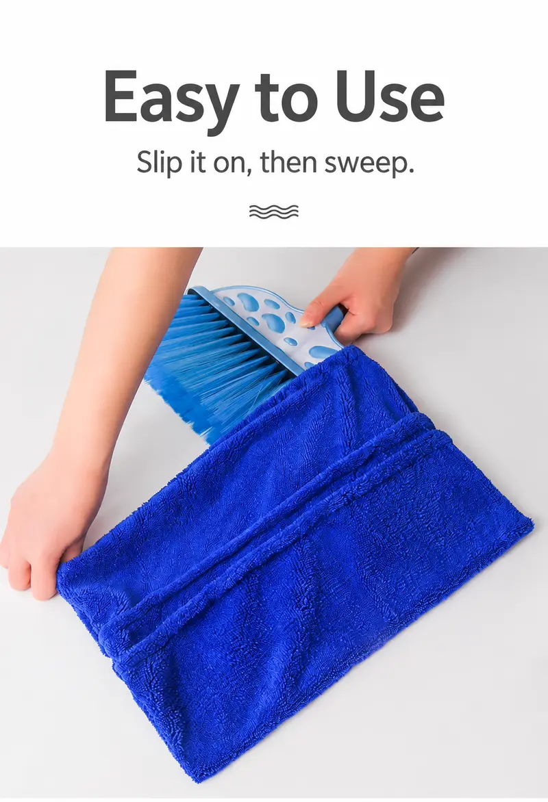 Household multi-functional lazy-person vacuuming broom - head cover for sweeping and cleaning, absorbing water and hair. Brush cloth with soft bristles, mop.