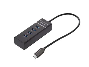 Ematic EUSB340 USB 3.1 Type-C to 4 Port USB Hub with Compact Design and Convenient Connectivity