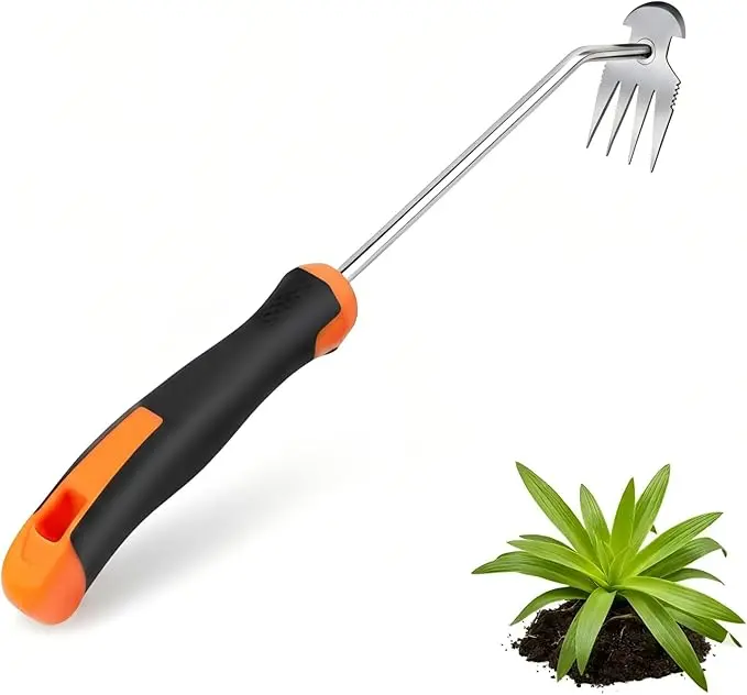 2026 Weed Remover Tool – Portable garden weeder with a sharp claw that yanks weeds out by the root. No squatting, no straining. Perfect for veggie patches, flower beds, or farm rows. One clean pull, problem gone.