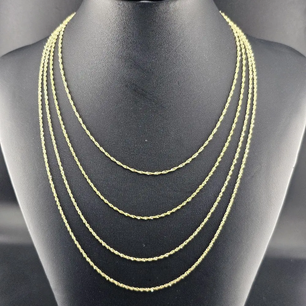 14k Gold Chain - 1.2mm Thickness - 16in, 18in, 20in, 22in Length Options - Everyday Wear Jewelry
