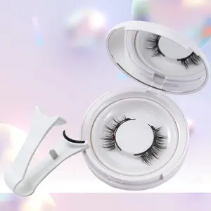 Magnetic Eyelashes Reusable Natural Look No Glue Needed, Glue Free Lashes, 3 Magnets Cartoon Magnetic Lashes, Easy Apply Without Eye Liner, Cosmetic