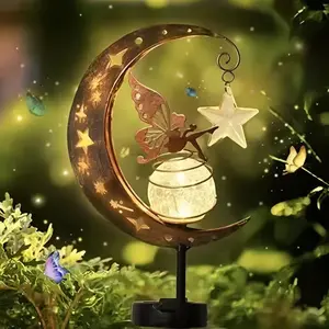 Fairy Flower Design Garden Decoration Light, Outdoor Decorative Lights, Outdoor Art Decoration, Outdoor Courtyard Lawn Garden Decoration Supplies
