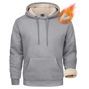 Men's Heavy Hoodie Sherpa Fleece Lined Pullover Thick Spring Winter Hooded Sweatshirt Fallfreshness Outdoorfun65y2