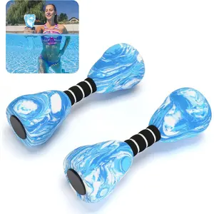 Aquatic Dumbbells, 2PCS Foam Water Weights, Aerobic Exercise Fitness Equipment Dumbbells, Dumbbells Set for Water Aerobics Weight Loss, Pool Fitness, Water Exercise