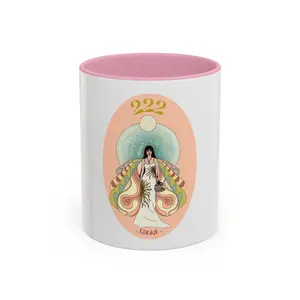 Archangel Haniel Colorful Mug 11 oz, Angel Number Ceramic Mug, Spiritual Gift, Drinkware Glossy