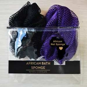 2 PCS Authentic African Exfoliating Net Bath Sponge