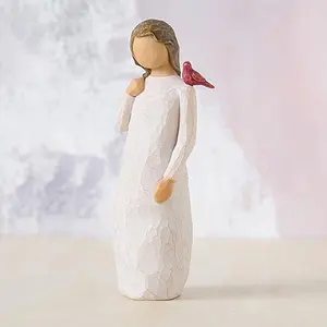 Bird Angel Ornament Resin Craft Decorative Figurine, Home Decoration Accessory, Unique Gift Idea for Loved Ones