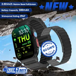 2026 NEW Upgraded Fitness Smartwatch 2.02" Full HD Display IP68 Waterproof Bluetooth Calling 24/7 Heart Rate Sleep Monitoring Perfect for Sports Business Wear - Durable, Wearable