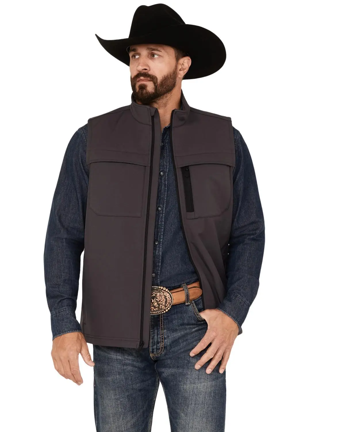 Rank 45 Men's 45&Reg; Millford Solid Softshell Vest - Rmho23v20-Char