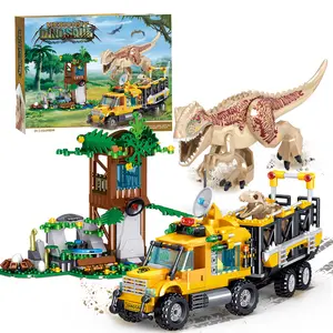 546Pcs Dinosaur Building Blocks Set, Dinosaur Building Toys for 8-14 Years Old, Dinosaur Park World, Best Birthday Gifts for Boys and Girls