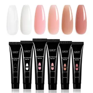 GAOY Poly Gel Set, 6 Colors Polygel for Nail Extension, Beginner & Professional Nail Art Salon DIY