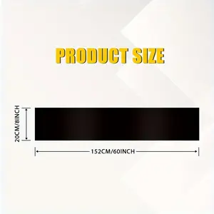 1pc Black Car Front Windshield Sun Visor Vinyl Decal Strip Film 60*8Inch Banner Blank Sticker Sun Strip