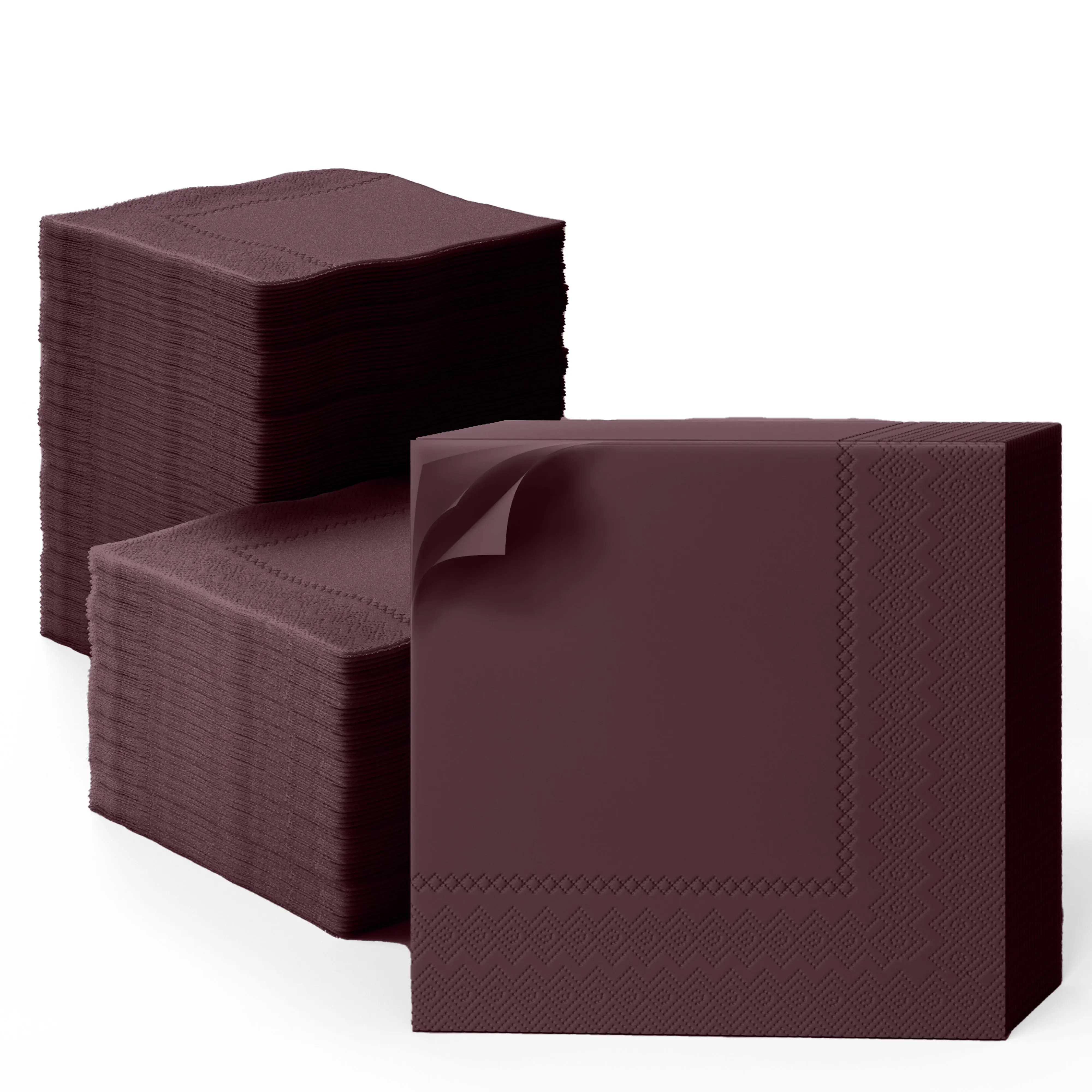 Brown Dinner Napkins | 8 in. x 8 in. | 50 Ct.