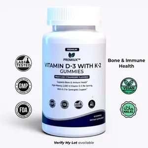 Premiux Vitamin D3 + K2 Gummies — Bone & Heart Health