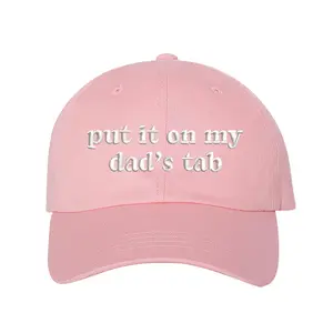 Put It On My Dad's Tab Embroidered Baseball Cap – Dad's Tab Baseball Hat - Baseball Hat For Daughters