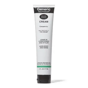 Generic Value Products Cream Leave In Conditioner & Styler, Moisturizes, Strengthens, Protects, Leavein Thickening Conditioner, 6 Oz