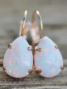 Vintage Water Drop Shaped Dangle Earrings, Elegant Minimalist Dangle Earrings for Women & Girls, Trendy All-match & Exquisite Jewelry for Birthday Gift