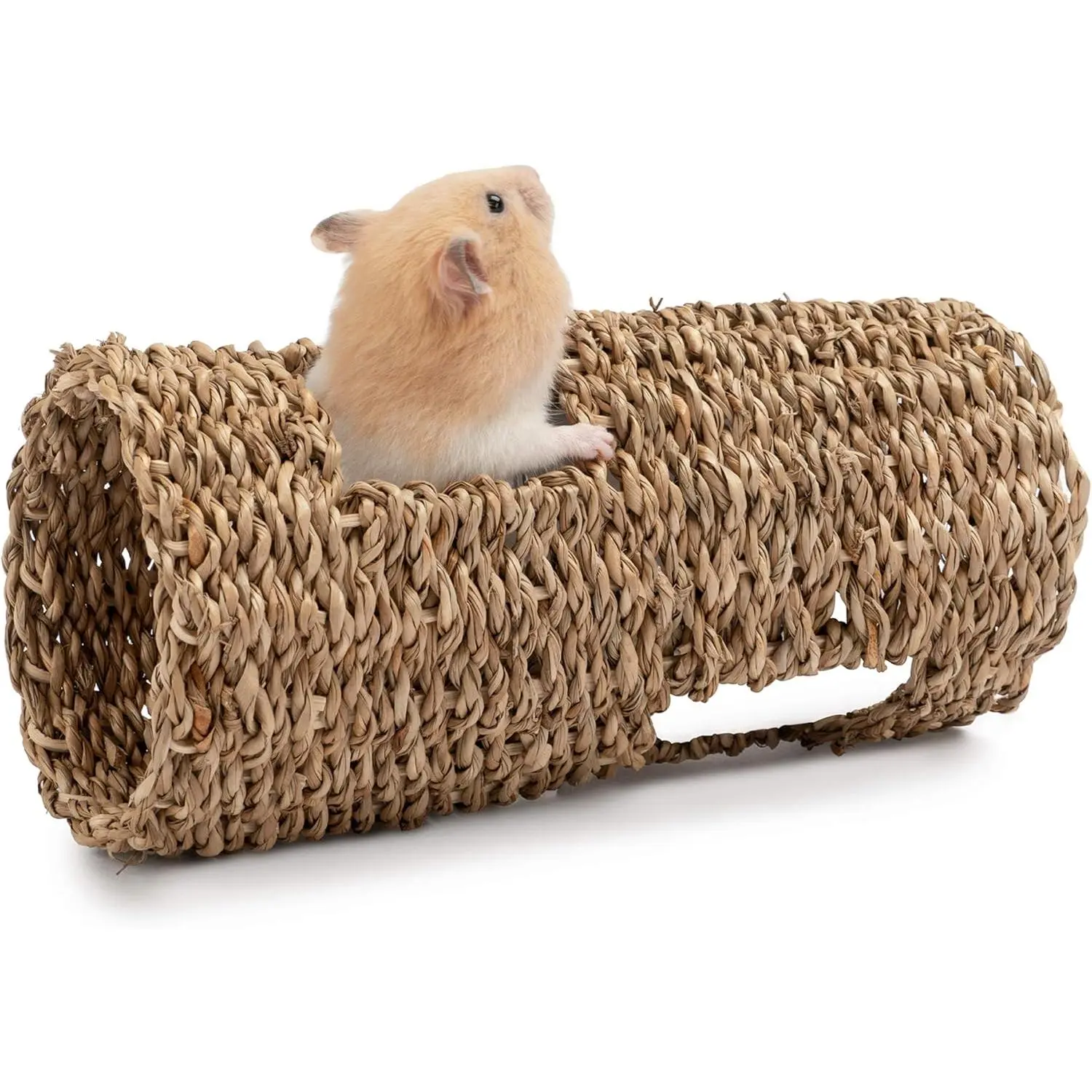 DIY Composable Hamster Half Tunnel Set - 7.5-inch L Habitat, Creative Hideout for Small Animals (Hamsters, Gerbils) - HC, Burrow