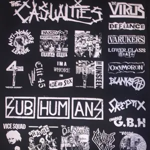 Street Punk patches sheet diy decoration casualties