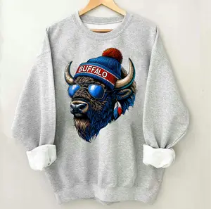 Buffalo Football Vintage Crewneck Sweatshirt, Buffalo Crewneck, Bill Sweatshirt, New York, Fan Gift